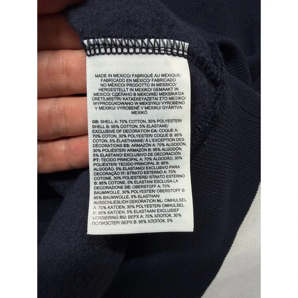 The North Face Hoodie Medium Navy Logo Pullover‎ Sweatshirt Casual Outdoor